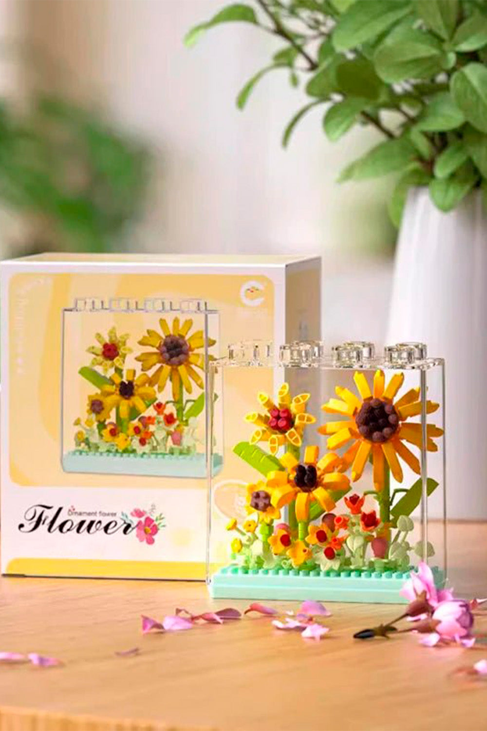 DIY Eternal Flower Building Block Ornament 🌺