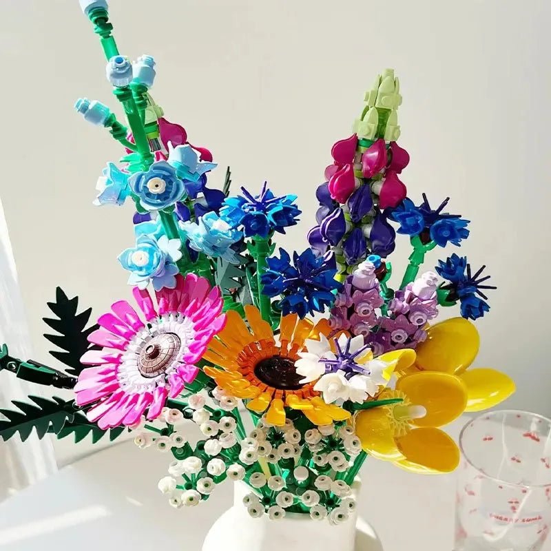 939PCS Wildflower Bouquet Building Blocks 🌸 - Lovegentilezza