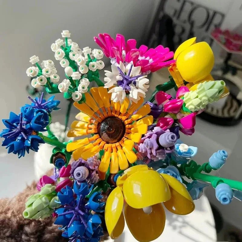 939PCS Wildflower Bouquet Building Blocks 🌸 - Lovegentilezza