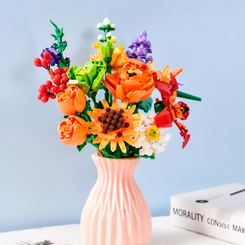 DIY Flower Bouquet Building Blocks 🏵️ - Lovegentilezza