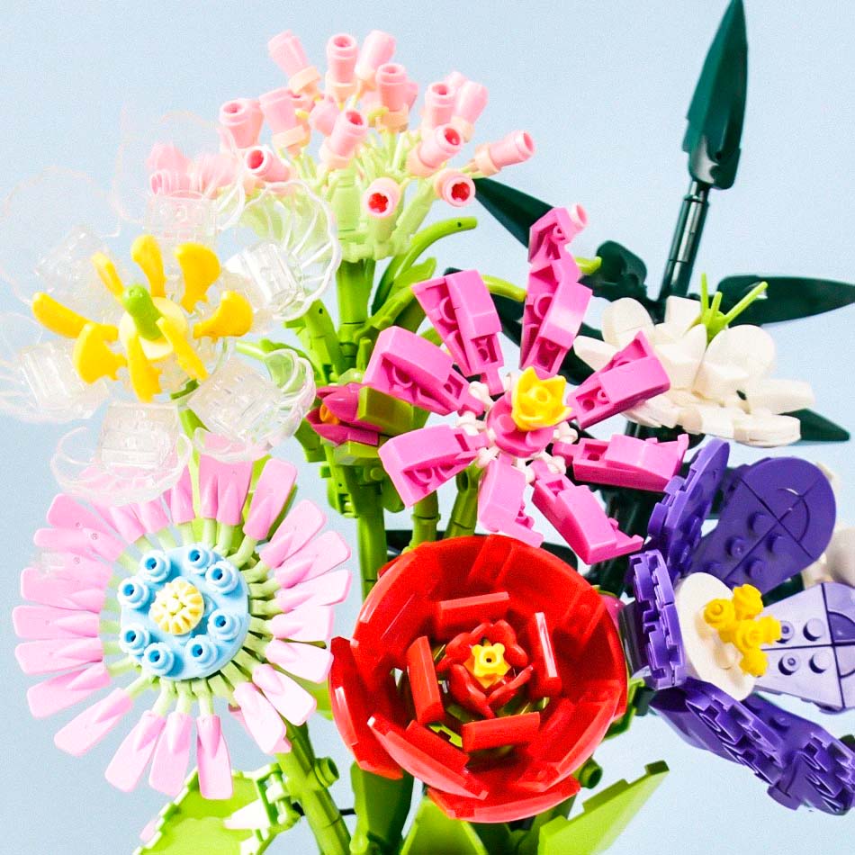 DIY Flower Bouquet Building Blocks 🏵️ - Lovegentilezza