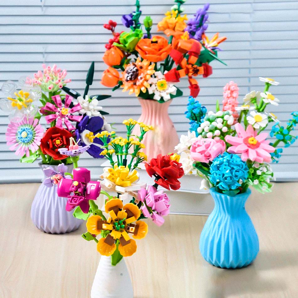 DIY Flower Bouquet Building Blocks 🏵️ - Lovegentilezza