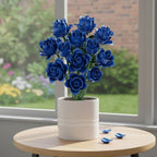 Eternal Blue & Yellow Rose Bouquet 💐 - Lovegentilezza