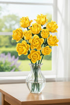 Eternal Blue & Yellow Rose Bouquet 💐 - Lovegentilezza