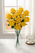 Eternal Blue & Yellow Rose Bouquet 💐 - Lovegentilezza