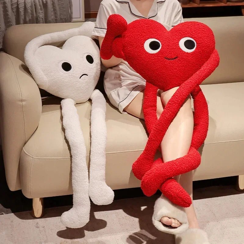Long Legs Heart - Shaped Plush Pillow 💓 - Lovegentilezza