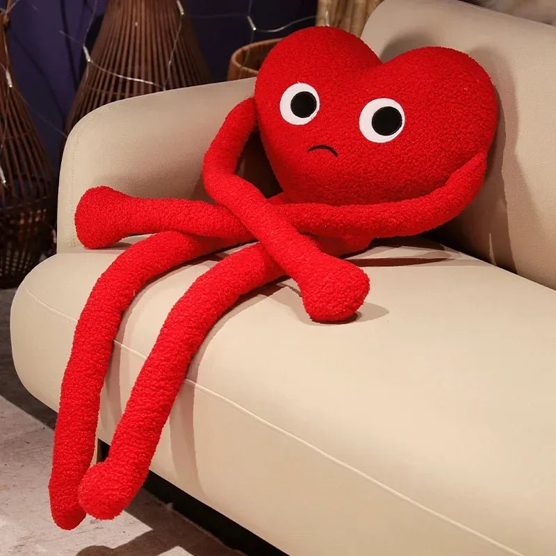 Long Legs Heart - Shaped Plush Pillow 💓 - Lovegentilezza