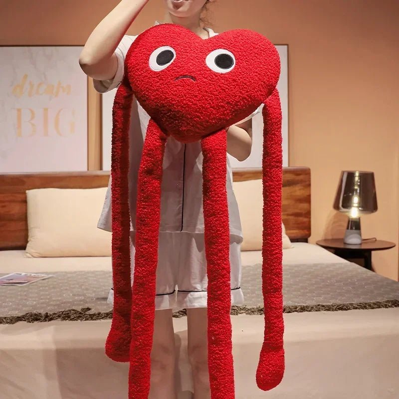 Long Legs Heart - Shaped Plush Pillow 💓 - Lovegentilezza